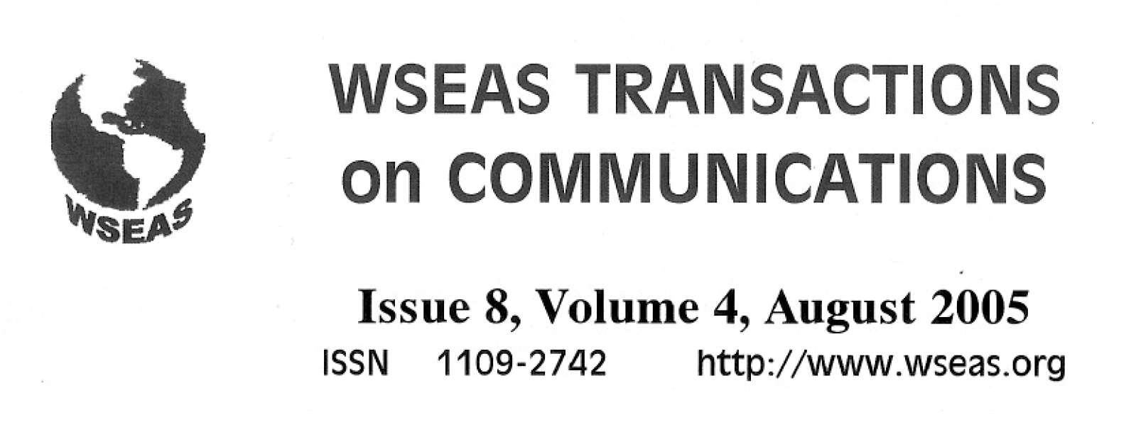 WSEAS Transactions on Communications