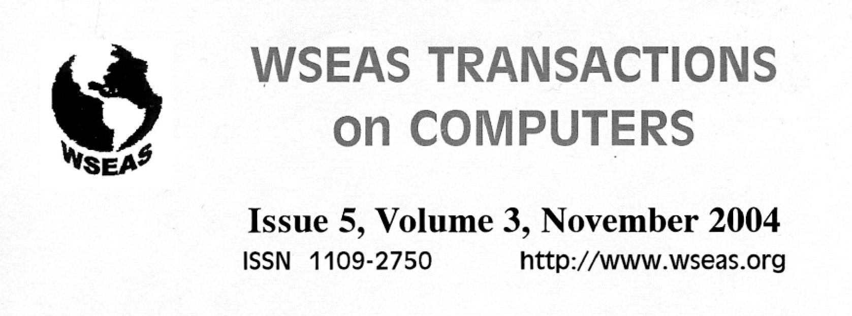 WSEAS Transactions on Computers